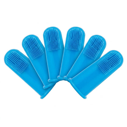 Pet Finger Toothbrush Set – 6 Ultra-Soft Manual Dental Brushes for Dogs & Cats