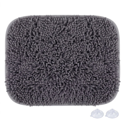 Interactive Dog Snuffle Mat – 17" × 21" Treat-Hiding Puzzle Feeding Mat (Grey)