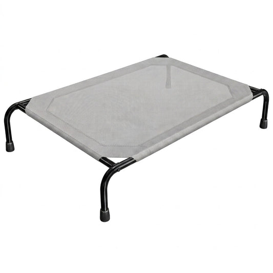 Elevated Cooling Dog Bed – 47.75" Large Outdoor & Indoor Dog Cot (Grey)